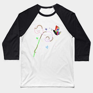 butterfly and flower Baseball T-Shirt